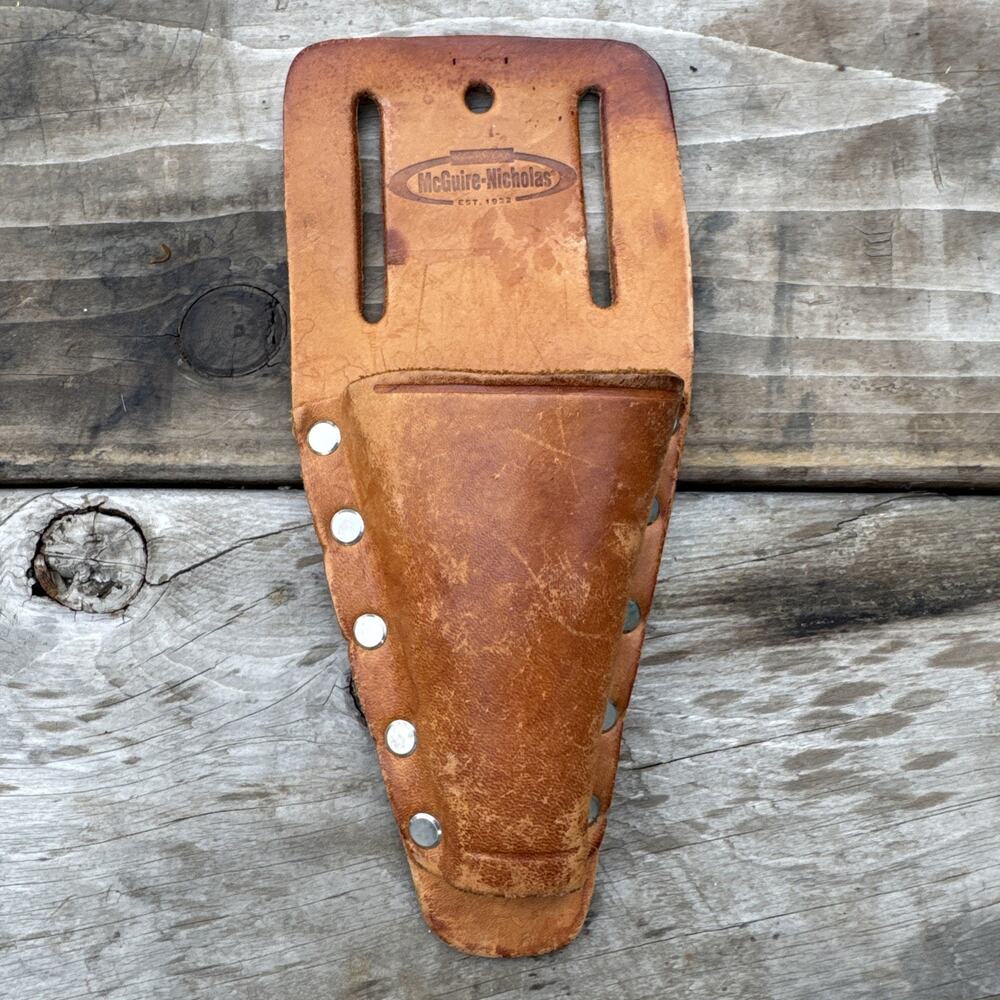 McGuire-Nicholas Tool Holder #417 Work Wear Brown Leather Made In Mexico